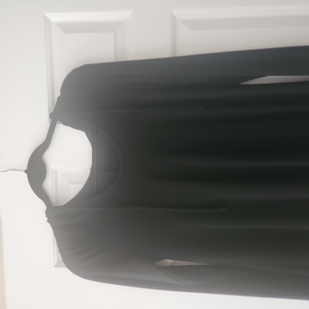 Black thin hoodie top - Picture 3 of 5
